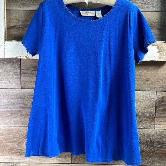 Over The Rainbow Maternity Top, Size Large, Blue - Picture 4 of 5